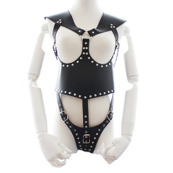 bondage body suit g string harness teddy