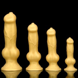 golden fantasy animalistic dildo