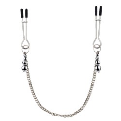 stainless bead nipple clip chain