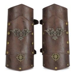 steampunk cutout rivets gloves