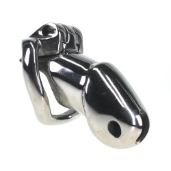 rikers 24 7 stainless steel locking chastity cage